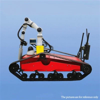 ¿Cuál es la resistencia al calor de los robots rastreados de respuesta a emergencias?